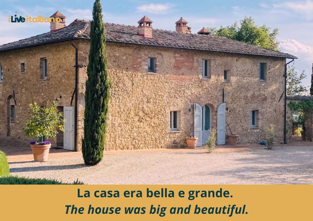 italian imperfetto example